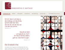 Tablet Screenshot of grabeskirche-st-matthias.de